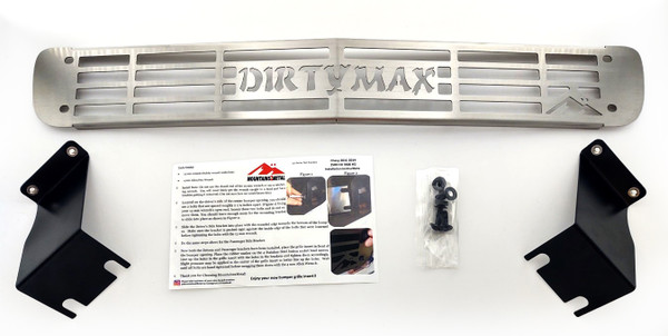 DIRTYMAX Bumper Grille Insert Brushed SS fits 2011-2014 Chevy Silverado 2500 3500 HD