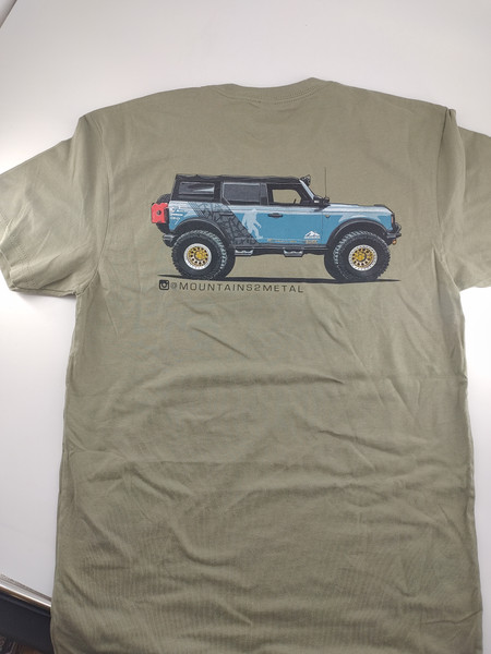 M2M BronkeyKong Bronco Back T-Shirt OLIVE GREEN