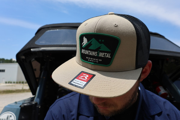 M2M Green and Tan Bronco hat