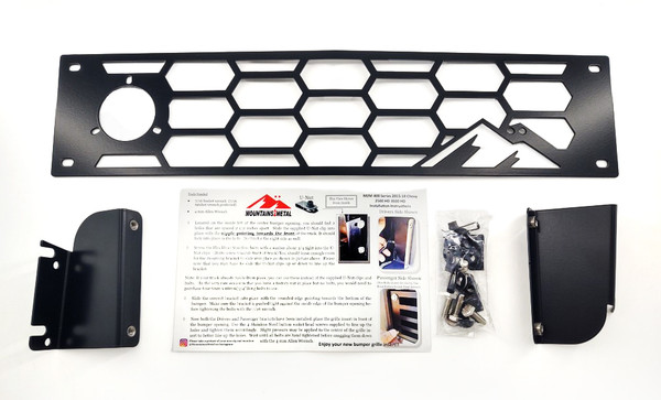 Hex NOCO PLUG BUNDLE Bumper Grille Insert Black fits 2015-2019 Chevy Silverado 2500 3500 HD