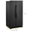 Whirlpool® 33-inch Wide Side-by-Side Refrigerator - 22 cu. ft. WRS312SNHB