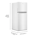 Whirlpool® 24-inch Wide Small Space Top-Freezer Refrigerator - 11.6 cu. ft. WRT312CZJW