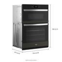Whirlpool® 6.4 Cu. Ft. Wall Oven Microwave Combo with Air Fry WOEC7030PV
