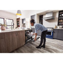 Kitchenaid® 44 dBA Dishwasher with 360° Max Jets™ Third Rack and LED Interior Lighting KDTM704KPS