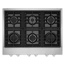 KitchenAid® 36'' 6-Burner Commercial-Style Gas Rangetop KCGC506JSS