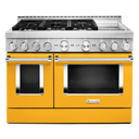 KitchenAid® 48'' Smart Commercial-Style Gas Range with Griddle KFGC558JYP