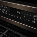 Kitchenaid® 30-Inch 5 Burner Gas Double Oven Convection Range KFGD500EBS