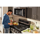 Kitchenaid® 30-Inch 5-Burner Gas Convection Range KFGG500EBS