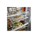 Kitchenaid® 23.8 cu. ft. 36" Counter-Depth French Door Platinum Interior Refrigerator with PrintShield™ Finish KRFC704FPS
