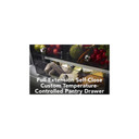 Kitchenaid® 23.8 cu. ft. 36" Counter-Depth French Door Platinum Interior Refrigerator with PrintShield™ Finish KRFC704FPS