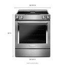 Kitchenaid® 30-Inch 4-Element Electric Downdraft Front Control Range KSEG950ESS