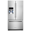 Kitchenaid® 26.8 Cu. Ft. Standard-Depth French Door Refrigerator with Exterior Ice and Water Dispenser KRFF577KPS