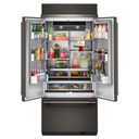 Kitchenaid® 20.8 Cu. Ft. 36" Built-In French Door Bottom Mount Refrigerator with Platinum Interior KBFN536SBE