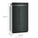 Kitchenaid® 30 Cu. Ft. 48" Built-In Side-by-Side Refrigerator with Platinum Interior KBSN748SJP