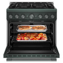 KitchenAid® 36-Inch 6 Burner Commercial-Style Gas Range with No Preheat Air Fry Mode KFGS936SJP