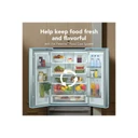 Kitchenaid® 20 cu. Ft. 30-Inch Width Standard Depth French Door Refrigerator with PrintShield® Finish and Interior Dispense KRFF330SPS