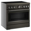 KitchenAid® 36-Inch 6-Element Induction Freestanding Commercial-Style Range with Air Fry KFIS936SBE