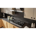 Kitchenaid® Gas-on-Metal Cooktop with 5 Versatile Burners and Edge-to-Edge Cast-Iron Grates KCGK336SSS