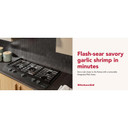 KitchenAid® 36  in. Gas Cooktop with 5 Burners and Integrated Wok Grate KCGK536SBE