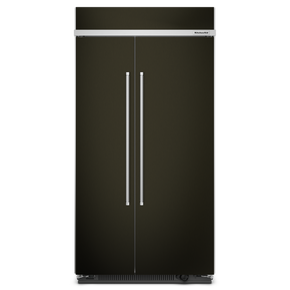 Kitchenaid® 25.5 Cu Ft. 42 Built-In Side-by-Side Refrigerator with PrintShield™ Finish KBSN702MBS