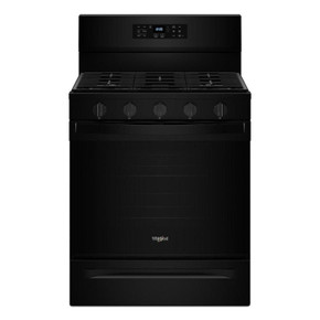 Whirlpool® 30-inch Gas Range with Air Fry and Air Baking, Self Cleaning, Rapid Preheat 5.0 CuFt Capacity WFGS5030RB