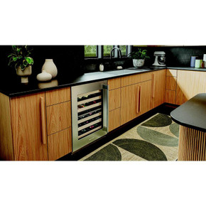 Kitchenaid® 24" Undercounter Wine Cellar with Full-Extension Wood-Front Racks KUWL524SPS