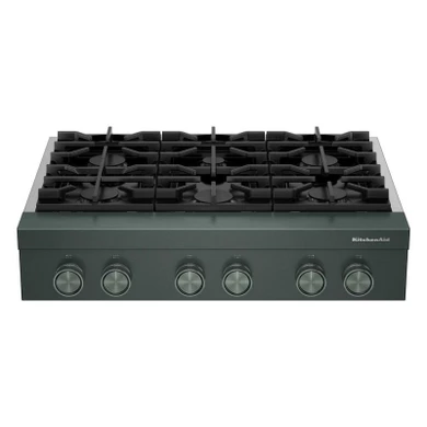 KitchenAid® 36-inch 6-Burner Gas Commercial-Style Rangetop KCGK936TJP