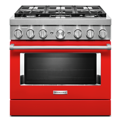 KitchenAid® 36'' Smart Commercial-Style Dual Fuel Range with 6 Burners KFDC506JPA