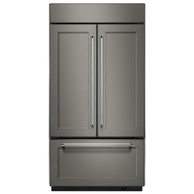 Kitchenaid® 24.2 Cu. Ft. 42" Width Built-In Panel Ready French Door Refrigerator with Platinum Interior Design KBFN502EPA