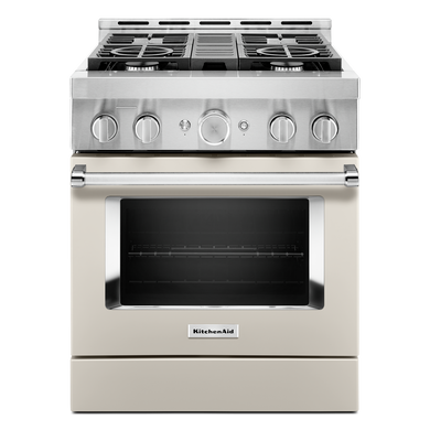 KitchenAid® 30'' Smart Commercial-Style Gas Range with 4 Burners KFGC500JMH