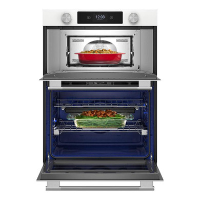 Kitchenaid® 30-inch Smart Electric Combo Wall Oven with Assisted Cooking Modes - White KOEC730SWH
