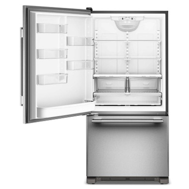 Kitchenaid® 22 Cu. Ft. 33-Inch Standard-Depth Bottom Mount Refrigerator with Left Door Swing KRBL133SPS