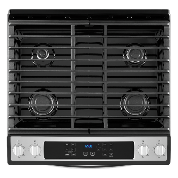 5.0 Cu. Ft. Whirlpool® Gas Range with Frozen Bake™ Technology WEG515S0LS