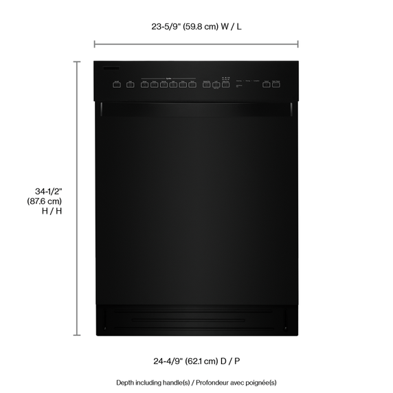 Whirlpool® Quiet Dishwasher with Stainless Steel Tub WDF550SAHB