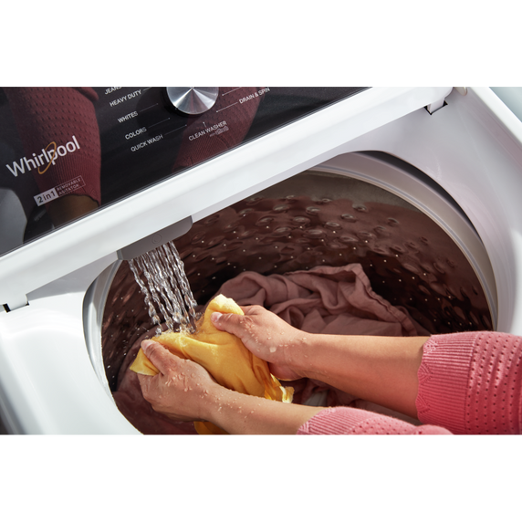 Whirlpool® 5.4–4.8 Cu. Ft. Top Load Washer with 2 in 1 Removable Agitator WTW5057LW