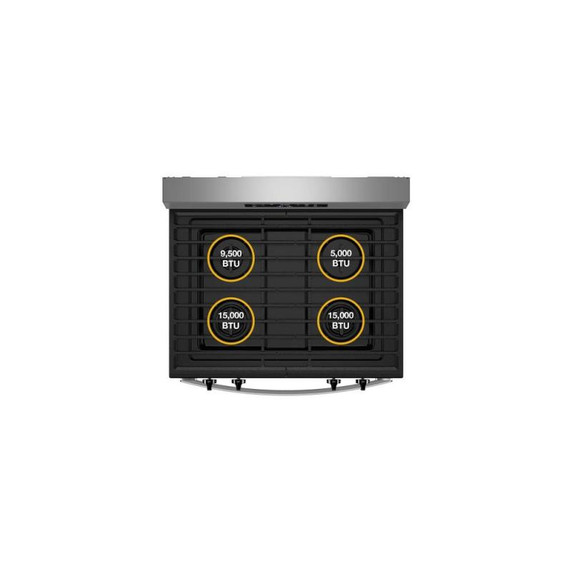 Whirlpool® 30-inch Self Clean Gas Range with No Preheat Mode WFGS3530RB