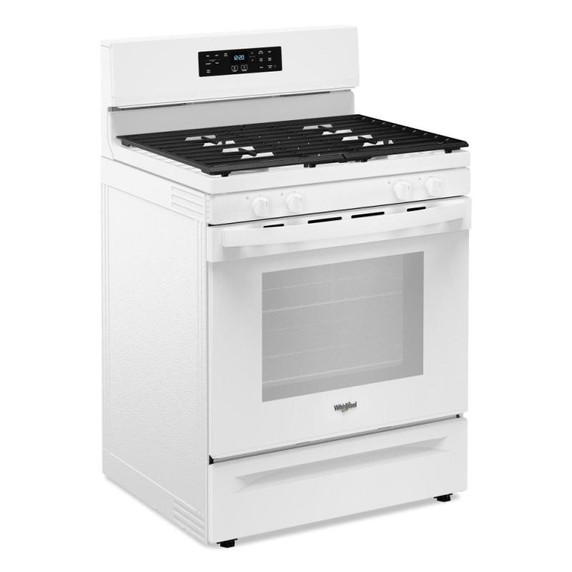 Whirlpool® 30-inch Self Clean Gas Range with No Preheat Mode WFGS3530RW