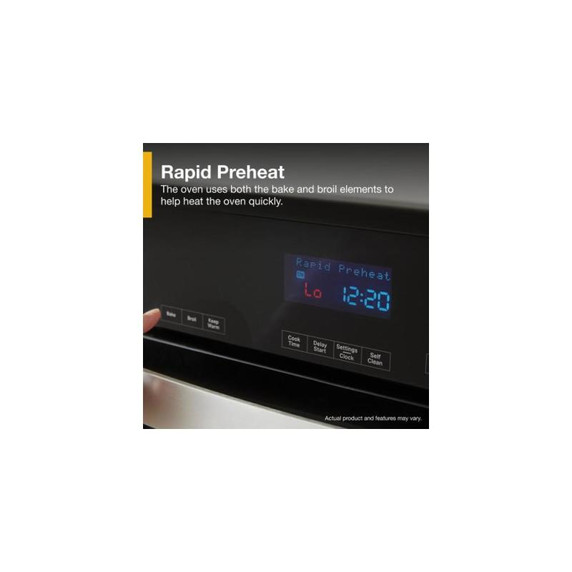 Whirlpool® 5.0 Cu. Ft. Single Self-Cleaning Wall Oven WOES3030LS