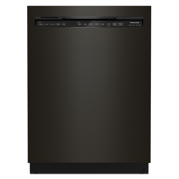 Kitchenaid® 39 dBA Dishwasher in PrintShield™ Finish with Third Level Utensil Rack KDFE204KBS