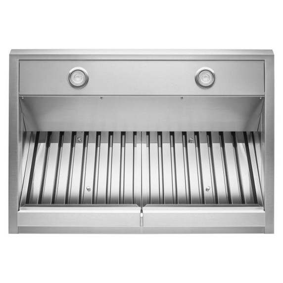 Kitchenaid® 36" 585 or 1170 CFM Motor Class Commercial-Style Wall-Mount Canopy Range Hood KVWC906KSS