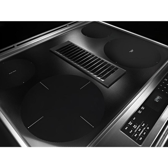 Kitchenaid® 30-Inch 4-Element Electric Downdraft Front Control Range KSEG950ESS