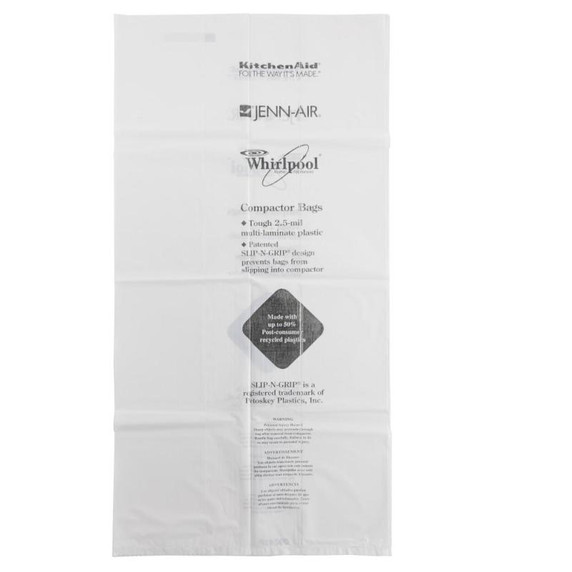 15 Pack-Plastic Compactor Bags-15" Models W10165295RP