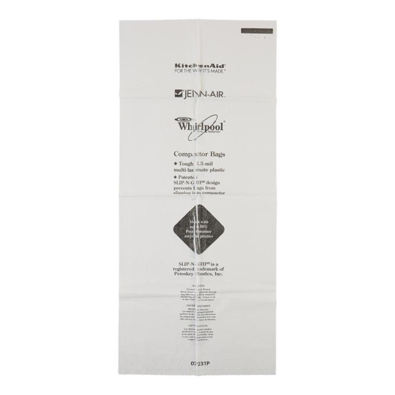 60 Pack-Plastic Compactor Bags-18" Models W10165293RB