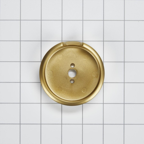 Range Brass Knob Bezel, Griddle W11317495