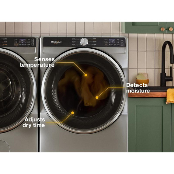 Whirlpool® 7.4 cu. ft. Smart Front Load ENERGY STAR® Electric Dryer with Steam Capabilities YWED6720RR