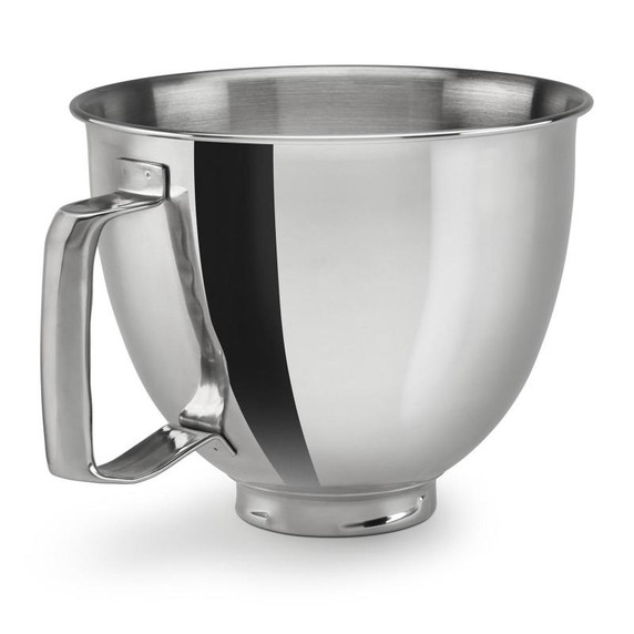 Kitchenaid® 3.5 Quart Polished Stainless Steel Bowl with Handle KSM35SSFP Kitchenaid® 3.5 Quart Polished Stainless Steel Bowl with Handle KSM35SSFP
