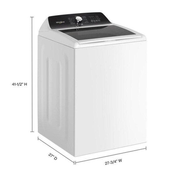 Whirlpool® 5.3 Cu. Ft. I.E.C. Top Load Impeller Washer with Built-in Faucet WTW5020SW