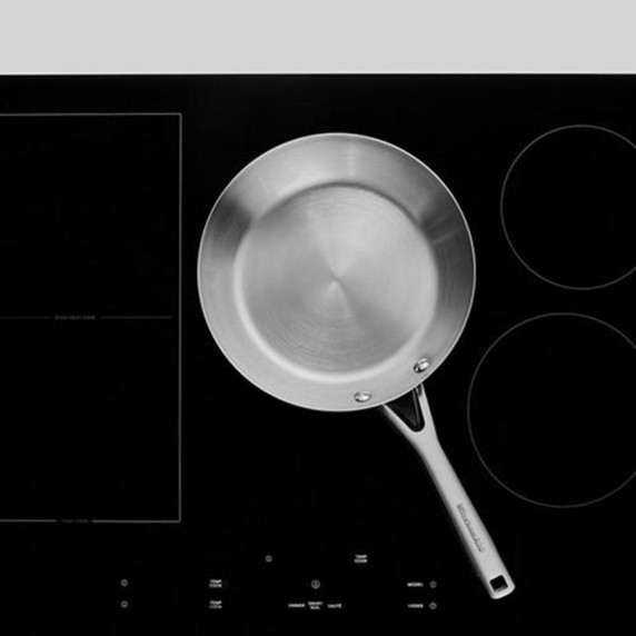 Kitchenaid® 30" Temp Cook™ Induction Cooktop with 5 Cooking Zones KCIT730SSS