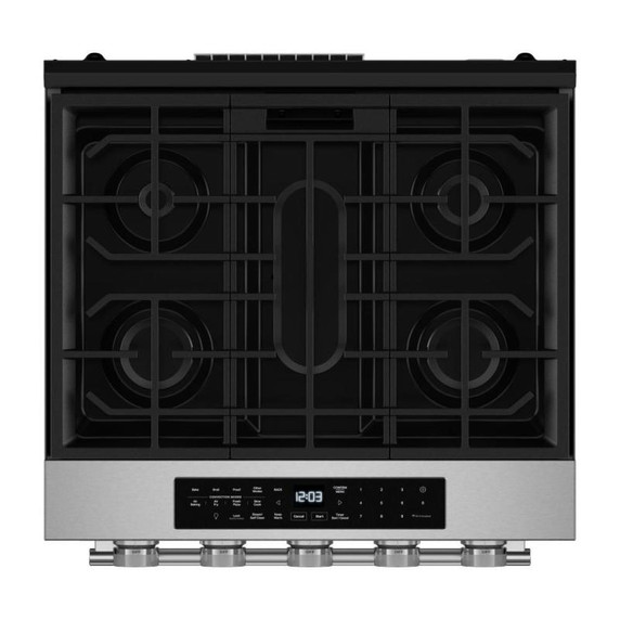 Kitchenaid® 5.0 Cu. Ft. Smart Slide-in Gas Range with Convection Cooking Modes KSGS330SPS