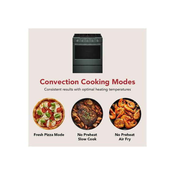 Kitchenaid® 5.0 Cu. Ft. Smart Slide-in Gas Range with Convection Cooking Modes and 2-in-1 Burner KSGS530SJP